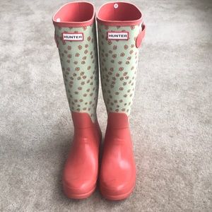 Hunter tall rain boots